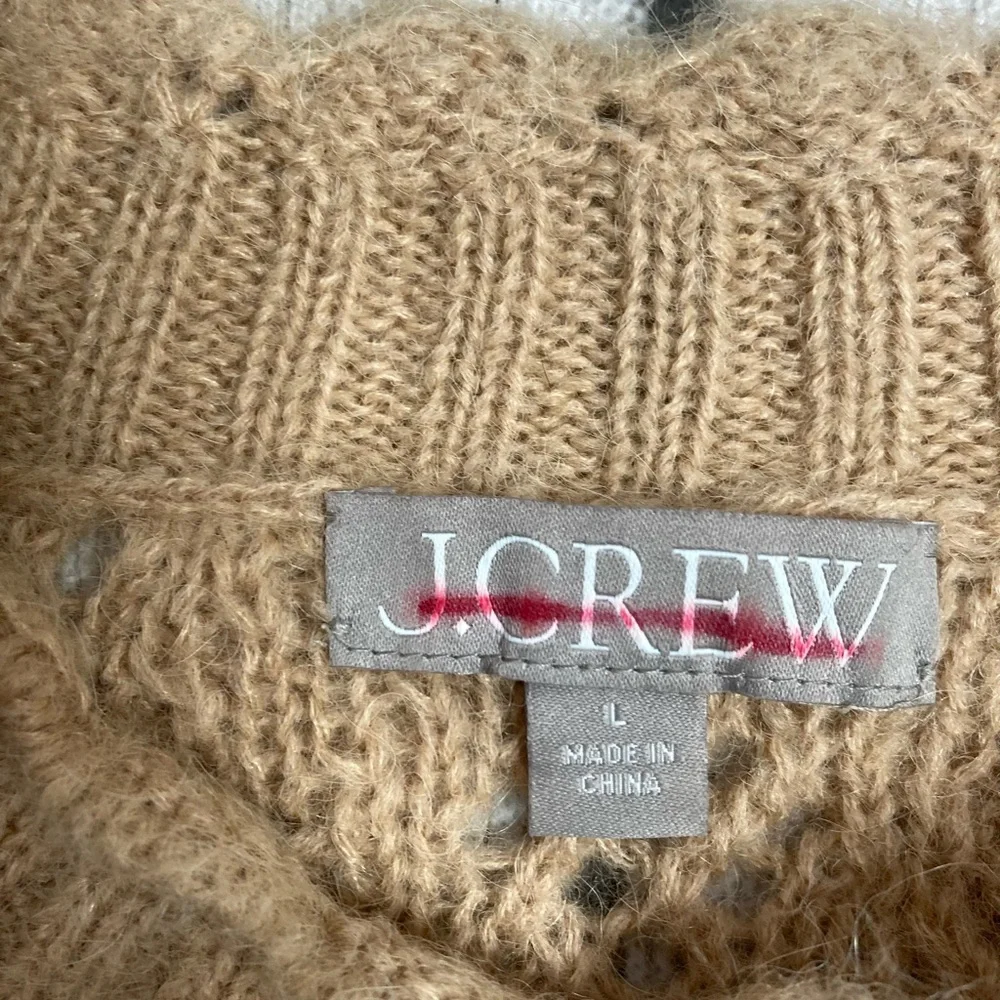 J.Crew Alpaca Blend Pointelle Sweater